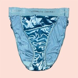 Vintage Blue Satin Panty
